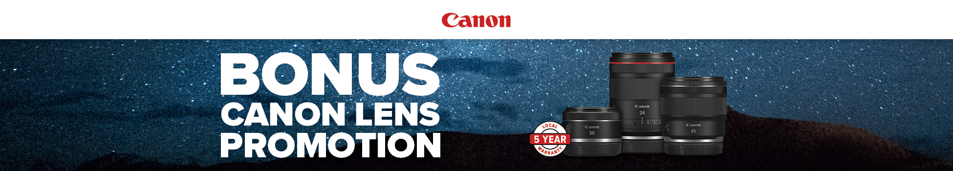 Canon New Zealand Bonus Lens Gift with Purchase Promotion 2026
