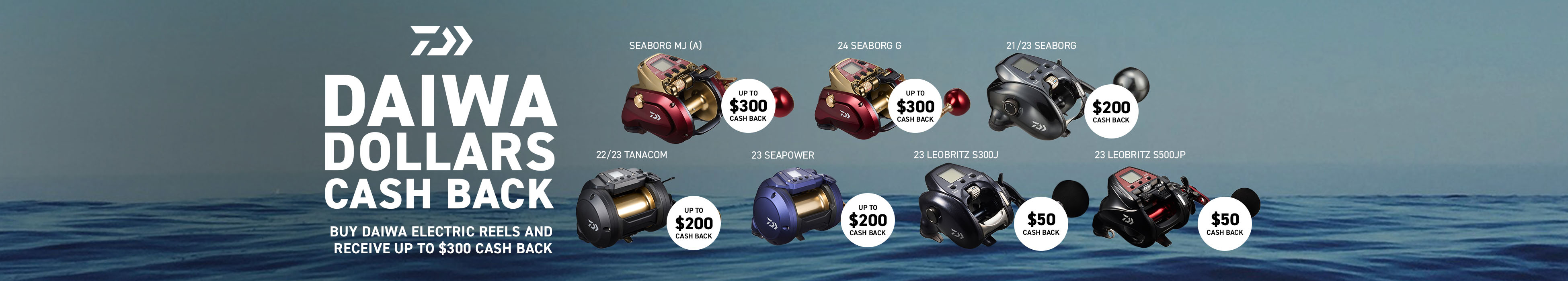 Daiwa Dollars Cash Back - Electric Reels
