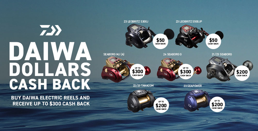 Daiwa Dollars Cash Back - Electric Reels