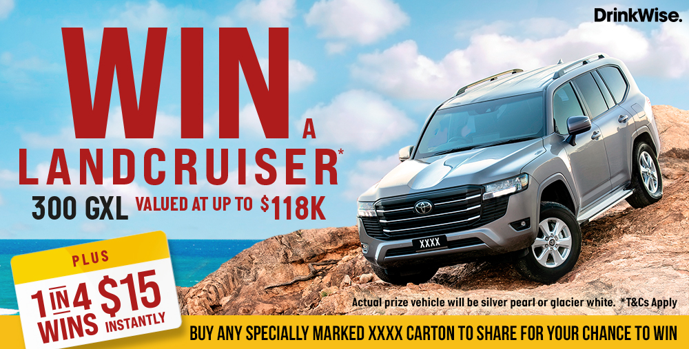 XXXX Gold Win A Landcruiser