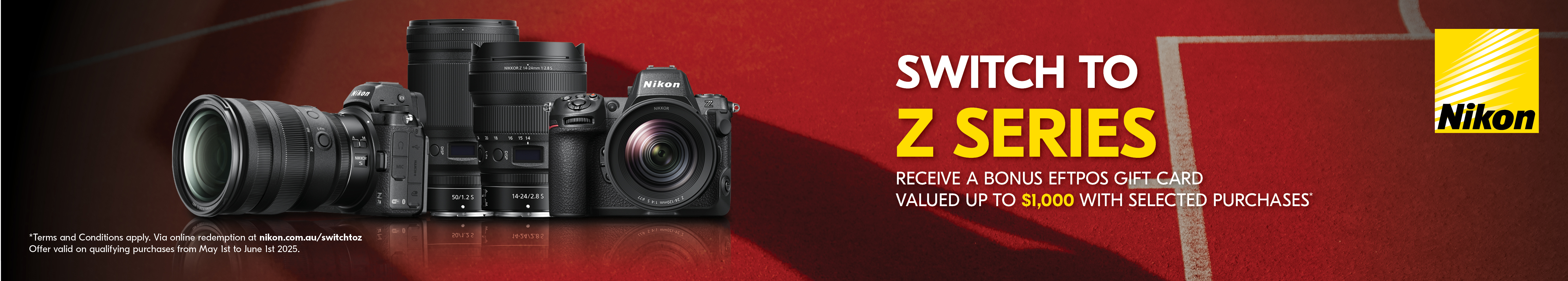 Nikon Switch to Nikon Z Series Cashback May 2025