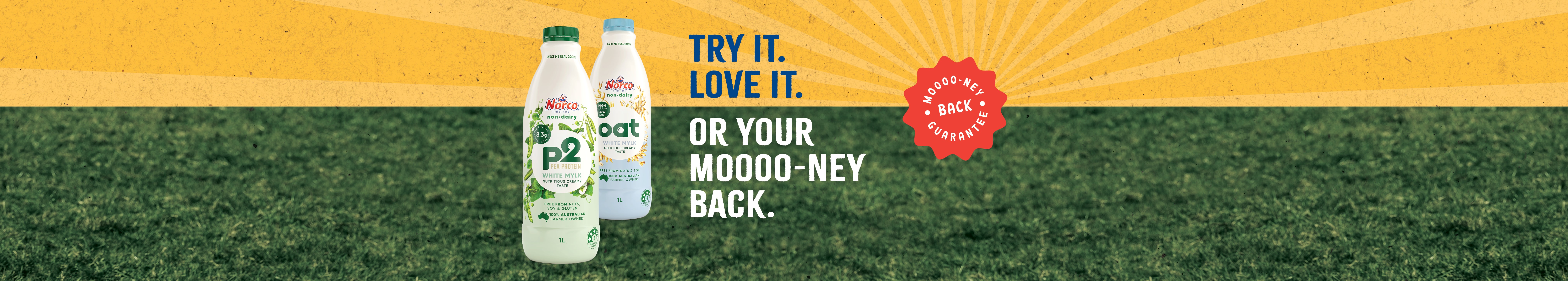 Norco Plant Based Mylk Money Back Guarantee Offer
