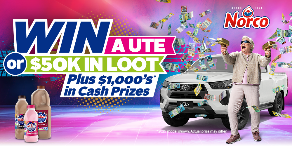 Win UTE or Loot with Norco Flavoured Milk