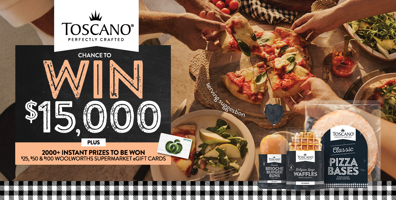 Toscano Woolworths Promo