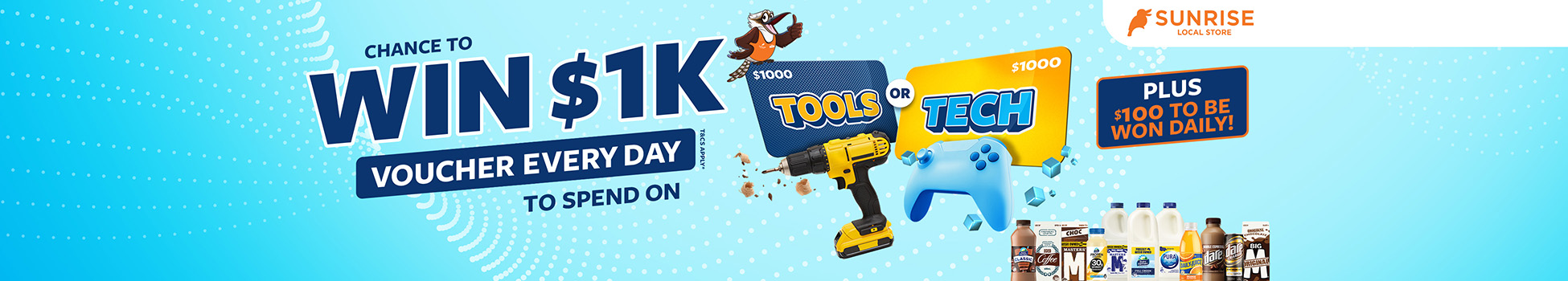 BEGA New Sunrise Tools or Tech promotion