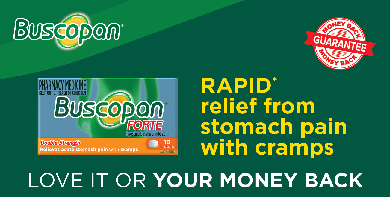 Buscopan Money Back Guarantee Offer